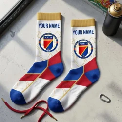 World Cup 2026 Haiti Socks Personalized Hexagonal Pattern